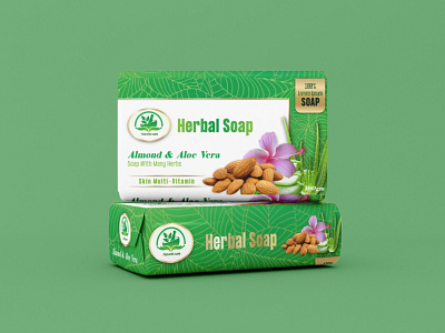 Nature's Care Herbal Company Soap Design Mockup 3d animation branding design graphic design herbal illustration label design logo mockup motion graphics package design packaging design ui vector