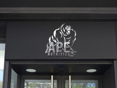 3D logo mockup | Ape Nutrition | Supplement Company | Logo