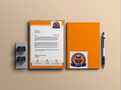 Letterhead Mockup | International Academy Of Excellence 3d branding design graphic design illustration logo vector