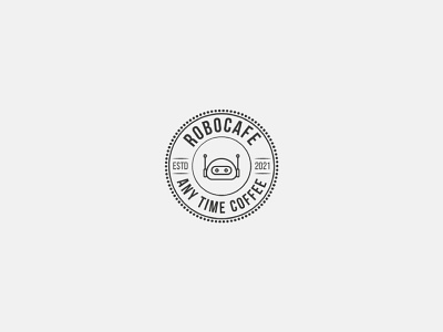 Robocafe Logo app branding design graphic design illustration logo typography ui ux vector