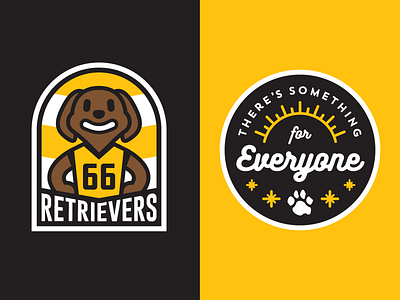 Black and Gold Patches camp college dog gold patch retriever retrievers umbc