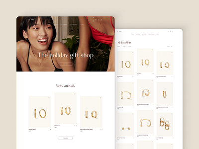 UI/UX Design Concept for an E-Commerce Jewellery Store