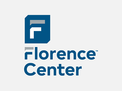 Florence Center 2 angle blue f geometric