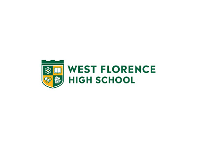 West Florence Logo Horizontal educations high school knight school seal stem west florence