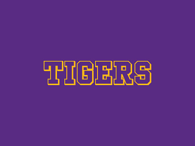 Tigers Logotype education high school