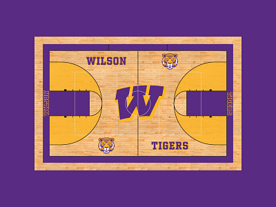 Wilson Basketball Court athletic depatment basketball basketball court education public school