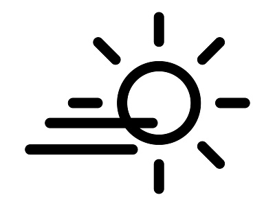 Fogday icon branding concept design fogday icon illustration logo sun vector weather