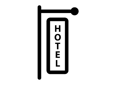 Hotel icon branding concept design graphic design hotel icon illustration logo vector