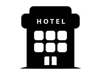 Hotel icon branding concept design graphic design hotel icon illustration logo vector