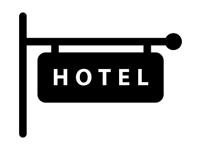 Hotel icon branding concept design graphic design hotel icon illustration logo vector