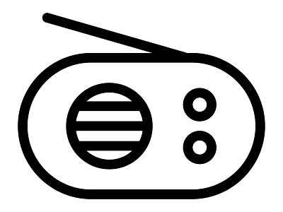 Radio icon branding concept design graphic design icon illustration logo radio station ui ux vector