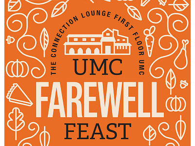 Farewell Feast Poster cu boulder fall thanksgiving university