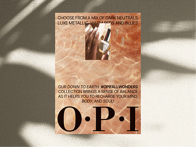 OPI Poster Design. Daily UI.