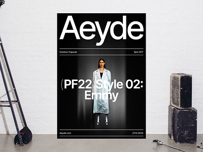 Aeyde Poster Design. Daily UI. adobe photoshop branding concept design figma graphic design illustration print typography ui