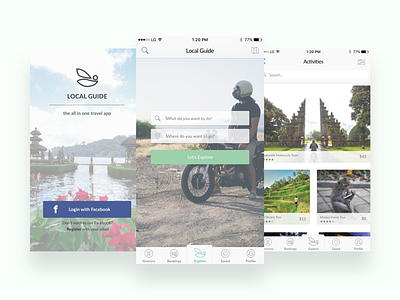 Travel App UI app concept design guide travel ui