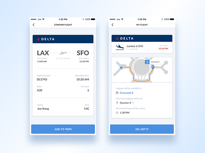 Travel App UI airplane airport app concept flight booking ios plane ticket travel ui