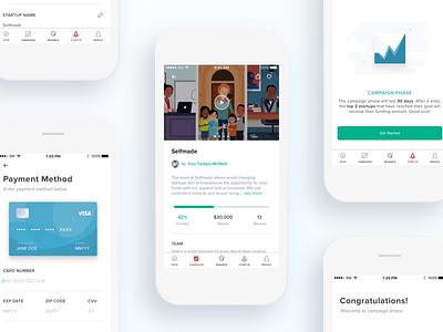 Crowdfunding App UI