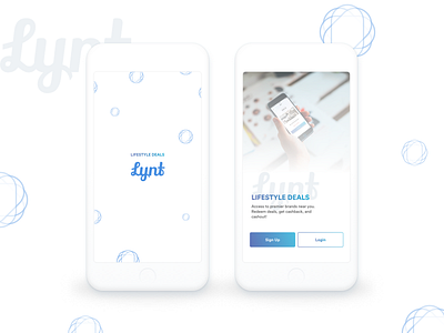 Login and Splash Screen - Lynt app ios login mobile product prototype splash ui ux