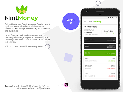 MintMoney: Your Personal Finance App Concept for My Portfolio