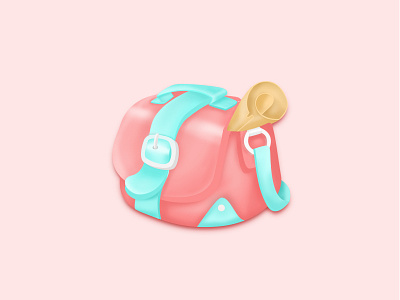 Canvas bag icon bag icon pink