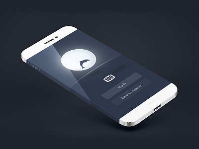 Log in / Sign up app blue clean design flat illustration login signup ui