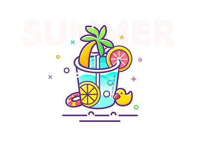 Summer drink drink illustration mbe summer ui