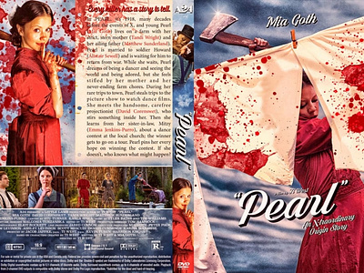 Pearl (2022) DVD Custom Cover design dvd dvdcover dvdcustomcover illustration photoshop