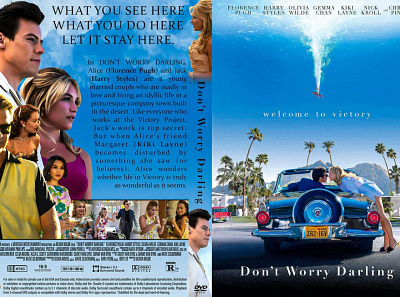 Don't Worry Darling (2022) DVD Custom Cover design dvd dvdcover dvdcustomcover photoshop