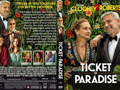 Ticket to Paradise (2022) DVD Custom Cover