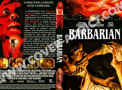 Barbarian (2022) DVD Cover design dvd dvdcover dvdcustomcover photoshop