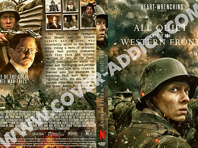All Quiet on the Western Front (2022) DVD Cover design dvd dvdcover dvdcustomcover photoshop warmovie worldwar