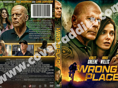 Wrong Place (2022) DVD Cover brucewillis design dvd dvdcover dvdcustomcover photoshop