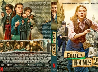 Enola Holmes 2 (2022) DVD Cover design dvd dvdcover dvdcustomcover photoshop