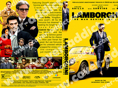 Lamborghini: The Man Behind the Legend (2022) DVD Cover design dvd dvdcover dvdcustomcover movieposter photoshop
