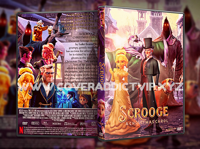 Scrooge: A Christmas Carol (2022) DVD Cover design dvd dvdcover dvdcustomcover movieposter photoshop