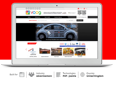 Voog Club Joomla Technology Project for Media Industry branding business directory enterprise technology webdesign website