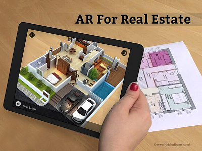 Augmented Reality Real Estate Apps 3d augmented reality building housing type design modern house negative shape space product logo design real estate real estate experience real estate website design technology ui ux