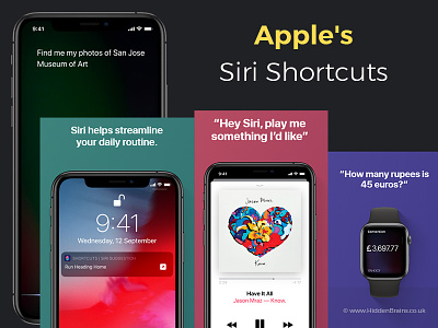 Apple s Siri Shortcuts 3d ai app assistant audio automotive chat chatbot design future icon ios iphone shortcuts siri ui ux voice voicemail web
