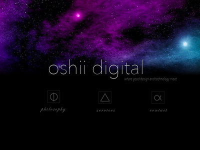 oshii digital design website website design