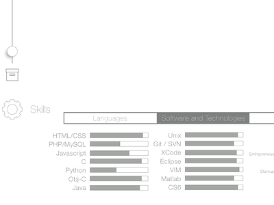 Resume Skills design infographic ios resume