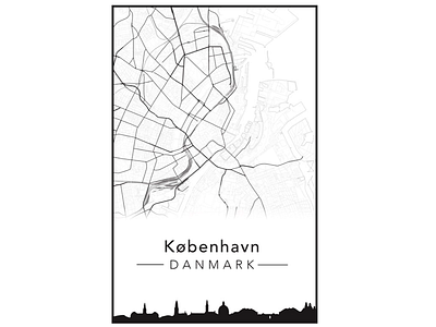 Copenhagen Post map poster