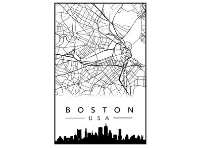 Boston City Poster