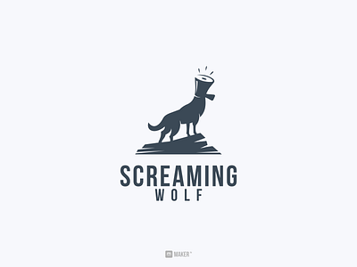 screaming wolf megaphone wolf