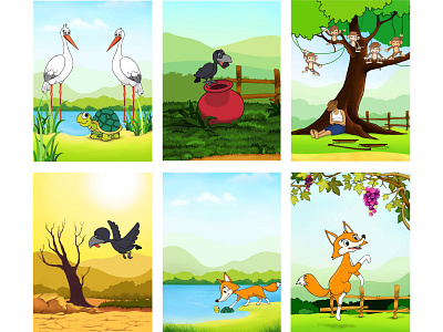 Cartoons for Story Books - Kids Cartoons animation cartoons design digital drawings drawings graphic design illustration vector