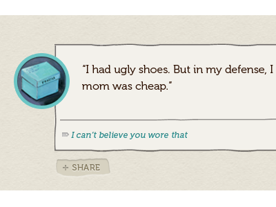 I had Ugly Shoes...