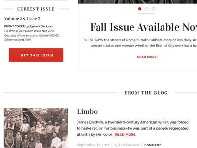 Fall Issue (in progress)