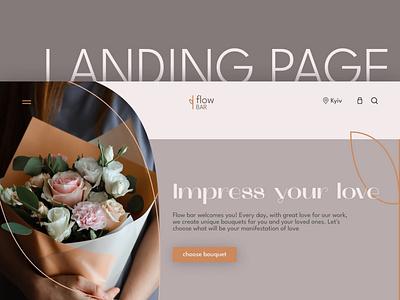 Floral studio landing page