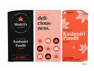 Shakti's Kitchen | Flyers branding design flowers flyer geometric graphic design illustration logo pattern print print design typography