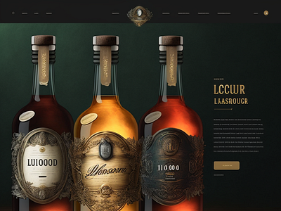 UI/UX: Desktop: Liquor Store animation branding graphic design ui