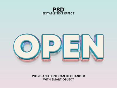 Open editable 3d text effect 3d bold creative text editable text effect effect photoshop open text effect text effects